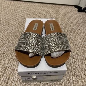Steve Madden Dazzle Rhinestone Sandals
